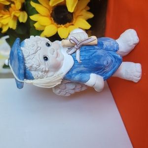 Graduation figurine, angel wings, hat with tassle New condition!